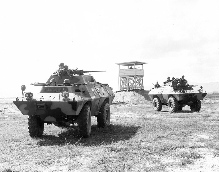 US Air Force XM706 V-100, Tuy Hoa, 1968, Vietnam. Credits wikimedia commons