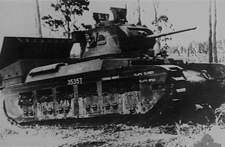 Matilda Hedgehof during tests in 1945 Matilda Hedgehog during tests in 1945