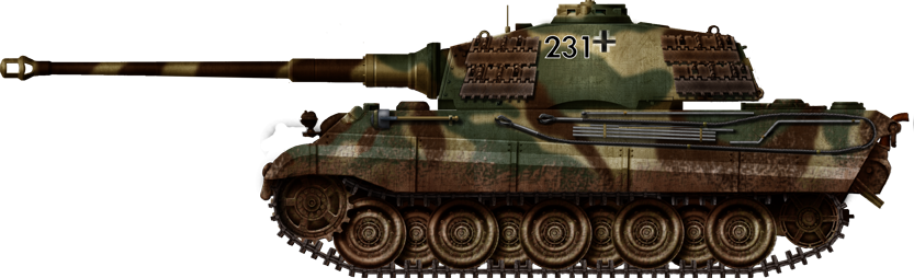 King Tiger, Serienturm. King Tiger, Serienturm