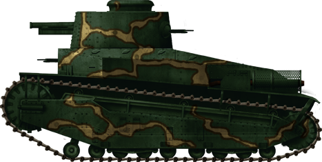 Type 89 Yi-Go, late production vehicle. Yi-Go late